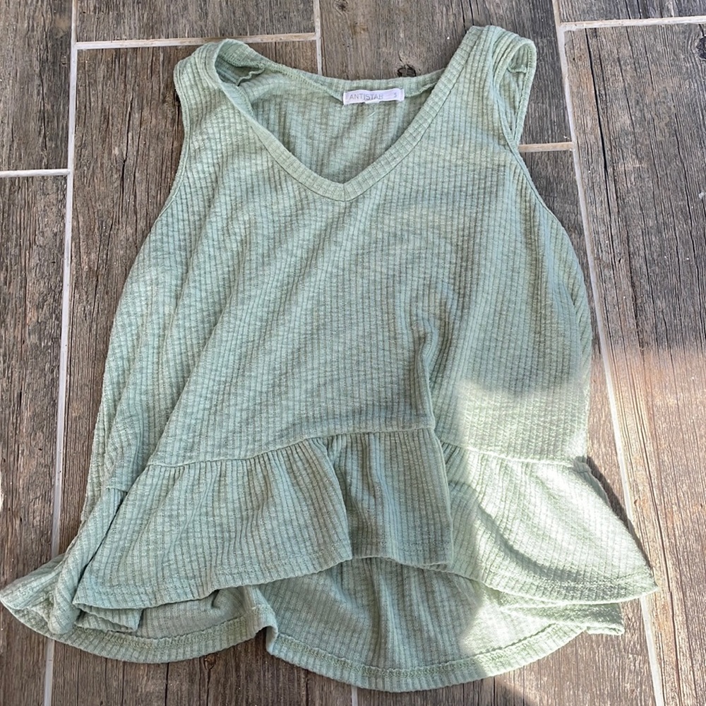 Light green tank top